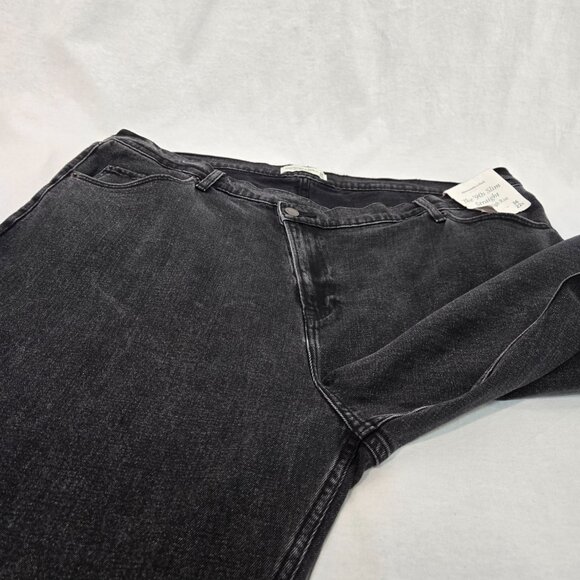 ABERCROMBIE & FITCH The '90s Slim Straight Hi-Rise Black Jeans Size 36/22R NEW! - Picture 5 of 16